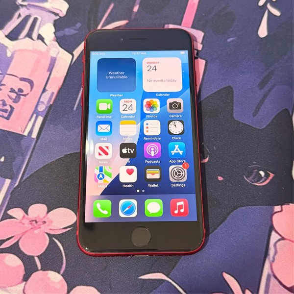 Apple iPhone SE 3rd Gen 2022 - Unlocked, 64 GB, Red, A2595