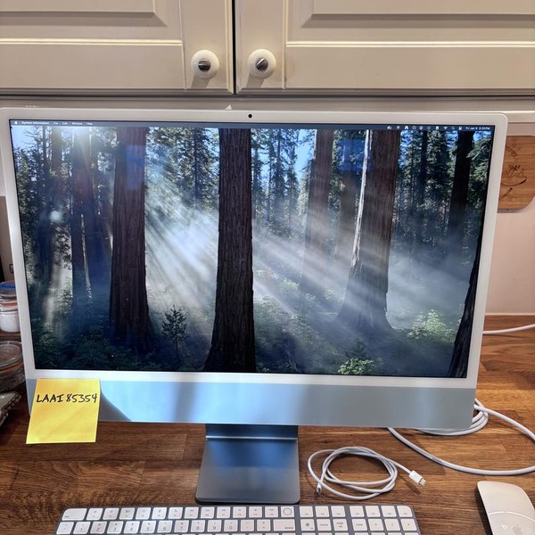 iMac 2021 24 inch - 1 TB, Blue, 16 GB, Apple M1