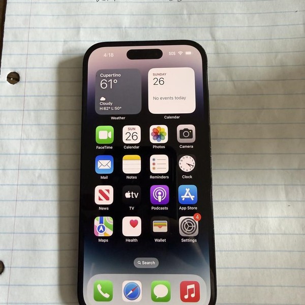 Apple iPhone 14 Pro - Unlocked, 128 GB, Black, A2650