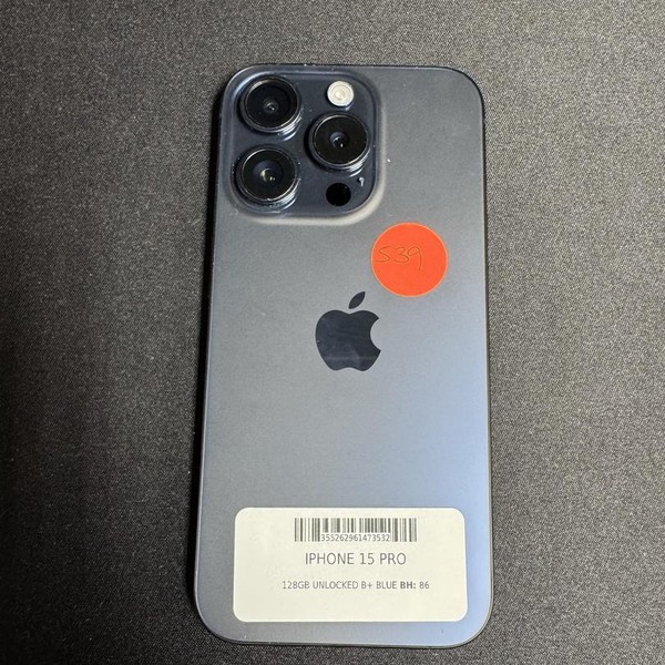 Apple iPhone 15 Pro - Unlocked, 128 GB, Blue, A2848