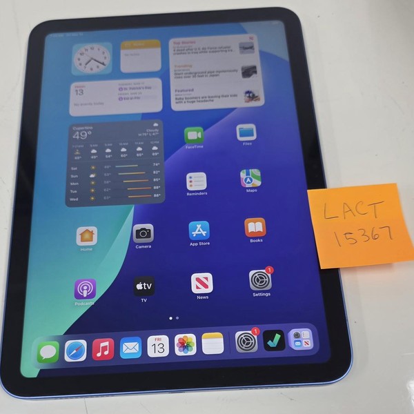 Apple iPad 11th Gen - Wi-Fi, 128 GB, Blue, A3354