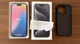 Good
													Apple iPhone 15 Pro - Unlocked, Black, 128 GB, A2848, photo 1 of 7