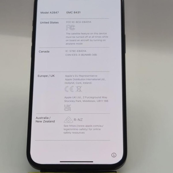 Apple iPhone 15 Plus - AT&T, Black, 128 GB, A2847