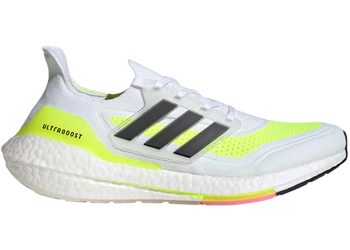 adidas Ultra Boost 21 White Solar Green (Women's) for sale