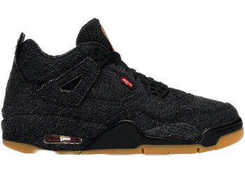 Jordan 4 Retro Levi's Black (GS) (Levi's Tag) for sale