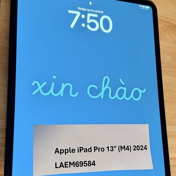 Apple iPad Pro 13 inch (M4) 2024 - Unlocked, 1 TB, Black, 16 GB, A2926, Standard Glass