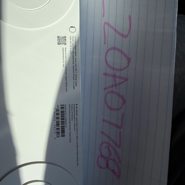 Apple Watch Series 11 46mm - Jet Black, A3333 - GPS, Aluminum