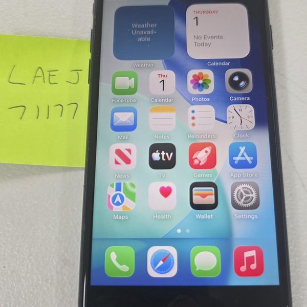 Apple iPhone SE 3rd Gen 2022 - Unlocked, 128 GB, Midnight, A2595