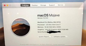 Good
													MacBook Pro 2012 (Retina) - 15" - Silver, 768 GB, 16 GB, photo 2 of 8