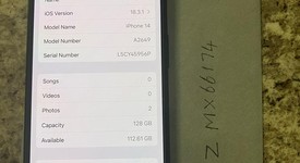 Mint
													Apple iPhone 14 - Unlocked, Midnight, 128 GB, A2649, photo 3 of 8