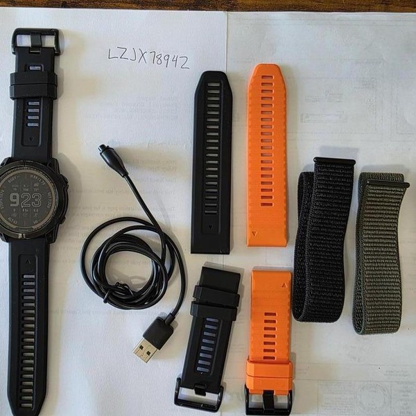 Garmin Fenix 7X - Black, Solar Sapphire