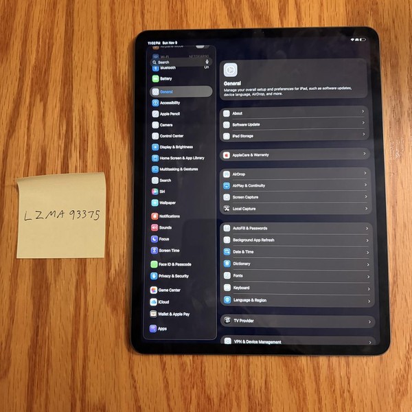 Apple iPad Pro 12.9 inch 3rd Gen 2018 - Wi-Fi, 64 GB, Gray, A1876