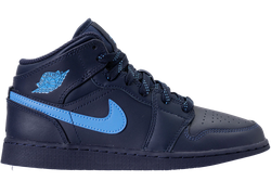 Jordan 1 Mid Obsidian University Blue (GS) for sale