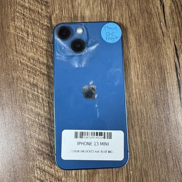 Apple iPhone 13 Mini - Unlocked, 128 GB, Blue, A2481