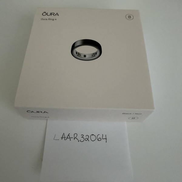 Oura Ring Gen 4 - Black, Size 8