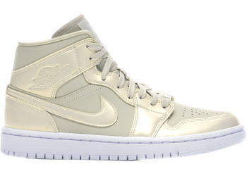 Jordan 1 Mid Goose Feather Yellow (Women's) for sale