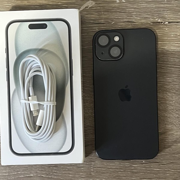 Apple iPhone 15 - Unlocked, 128 GB, Black, A2846