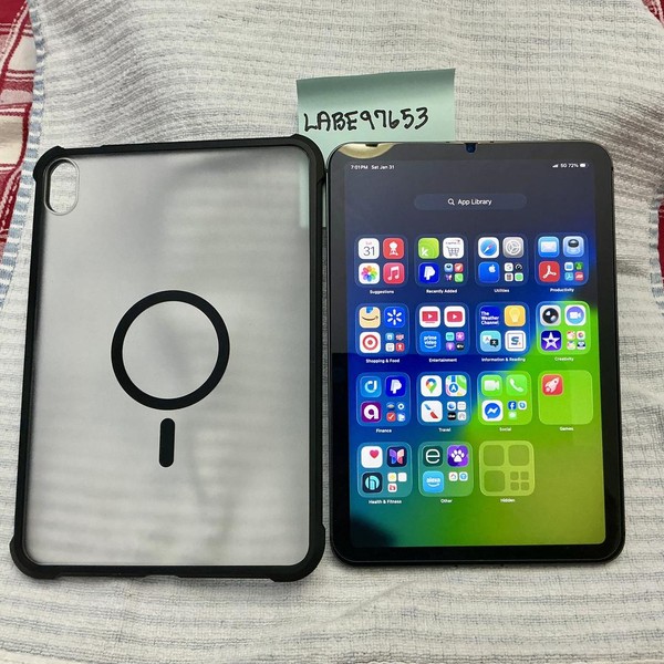 Apple iPad Mini 6th Gen - Unlocked, 64 GB, Gray, A2568