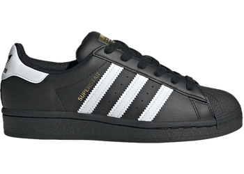 adidas Superstar Core Black Cloud White Gold (GS) for sale