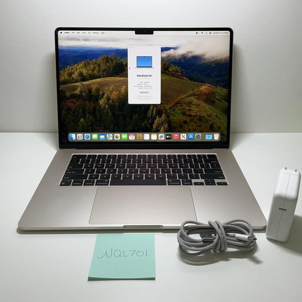 MacBook Air 2024 (M3) - 15 inch - 256 GB, Starlight, 8 GB, Apple M3, 10-core GPU