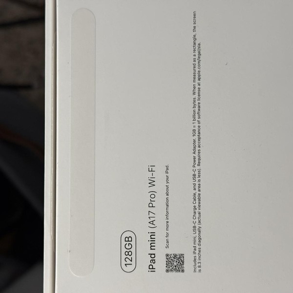 Apple iPad Mini 7th Gen - Wi-Fi, 128 GB, Gray, A2993