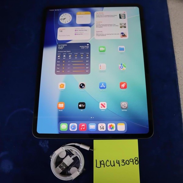 Apple iPad Pro 13 inch (M4) 2024 - Wi-Fi, 256 GB, Black, 8 GB, A2925, Standard Glass