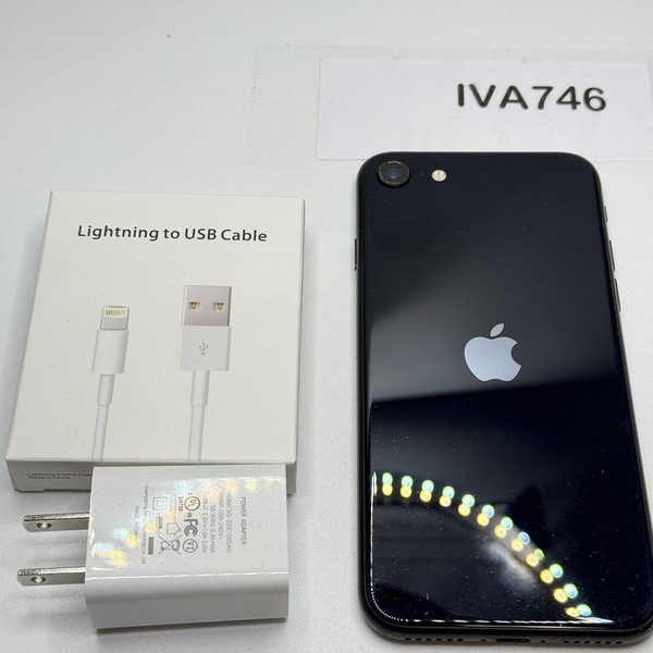 Apple iPhone SE 3rd Gen 2022 - Unlocked, 128 GB, Midnight, A2595
