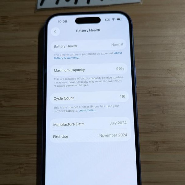 Apple iPhone 16 - Verizon, 128 GB, Ultramarine, A3081