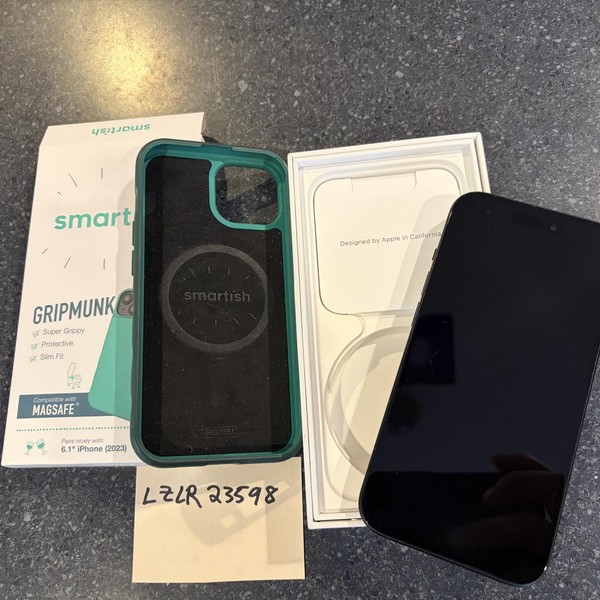 Apple iPhone 15 - Unlocked, 128 GB, Black, A2846