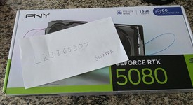 Used
													PNY GeForce RTX 5080 - VCG508016TFXPB1-O, 5080 Triple Fan OC, photo 2 of 5