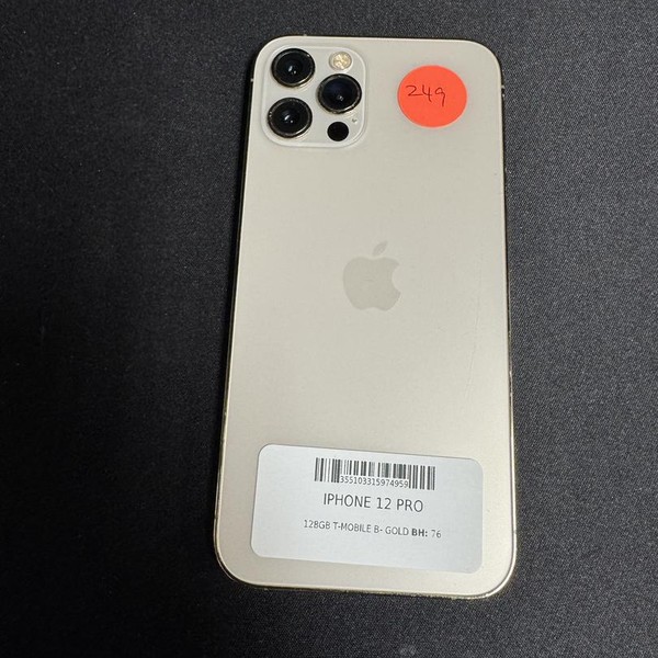 Apple iPhone 12 Pro - T-Mobile, 128 GB, Gold, A2341