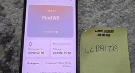 Mint
													Oppo Find N5 - Unlocked Non-US, Cosmic Black, 512 GB, 16 GB, photo 1 of 11