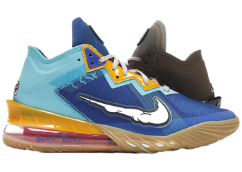 Nike LeBron 18 Low Wile E. vs Roadrunner Space Jam for sale