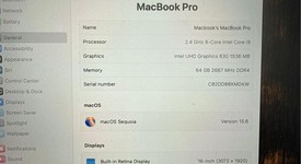 Mint
													MacBook Pro 2019 - 16" - I9, Silver, 1 TB, 64 GB, photo 2 of 12