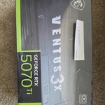 New MSI GeForce RTX 5070 Ti - G507T-16V3C, VENTUS 3X OC