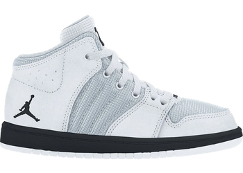 Jordan 1 Flight 4 White Grey Black (PS) for sale