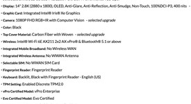 New
													Lenovo ThinkPad X1 Carbon (11th Gen) - I7, Black, 512 GB, 32 GB, photo 4 of 5