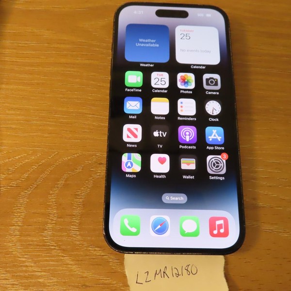 Apple iPhone 14 Pro - Unlocked, 128 GB, Black, A2650