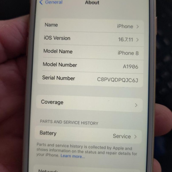 Apple iPhone 8 - Unlocked Non-US, 64 GB, Gold, A1906