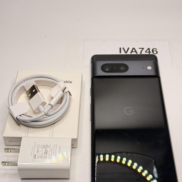 Google Pixel 7 - Unlocked, 128 GB, Obsidian, 8 GB, GVU6C, Sub-6 5G