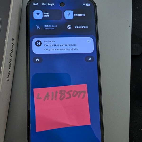 Google Pixel 9 - Unlocked, 128 GB, Obsidian, 12 GB, G2YBB