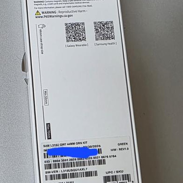 Samsung Galaxy Watch7 - Unlocked, Green, SM-L315U, 44mm