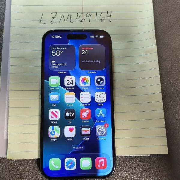 Apple iPhone 16 - Unlocked, 128 GB, Black, A3081