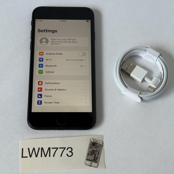 Apple iPhone SE 3rd Gen 2022 - Unlocked, 64 GB, Midnight, A2595
