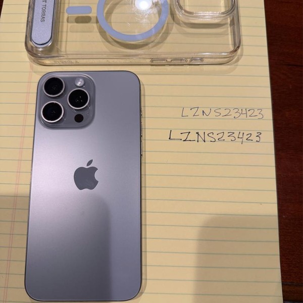 Apple iPhone 15 Pro Max - Unlocked, 256 GB, Natural, A2849