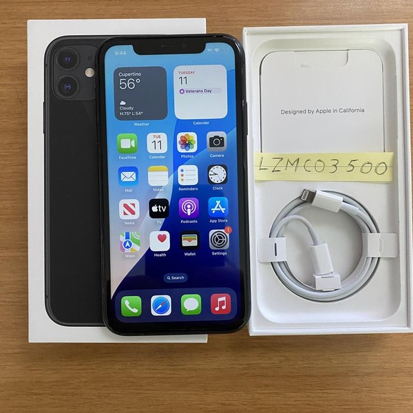 Apple iPhone 11 - Unlocked, 64 GB, Black, A2111