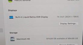 Good
													MacBook Pro Late 2023 (M3) - 14" - Apple M3 Max 14-core, Black, 1 TB, 36 GB, 30-core GPU, photo 2 of 11
