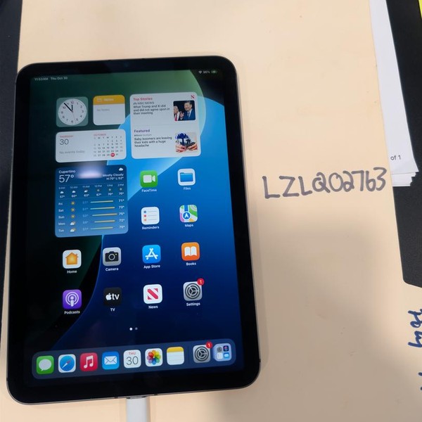 Apple iPad Mini 6th Gen - Unlocked, 64 GB, Gray, A2568