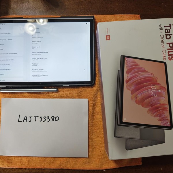 Lenovo Tab Plus 11.5 inch - 128 GB, Grey