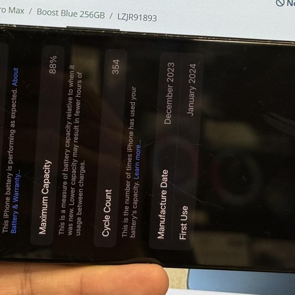 Apple iPhone 15 Pro Max - Boost, 256 GB, Blue, A2849